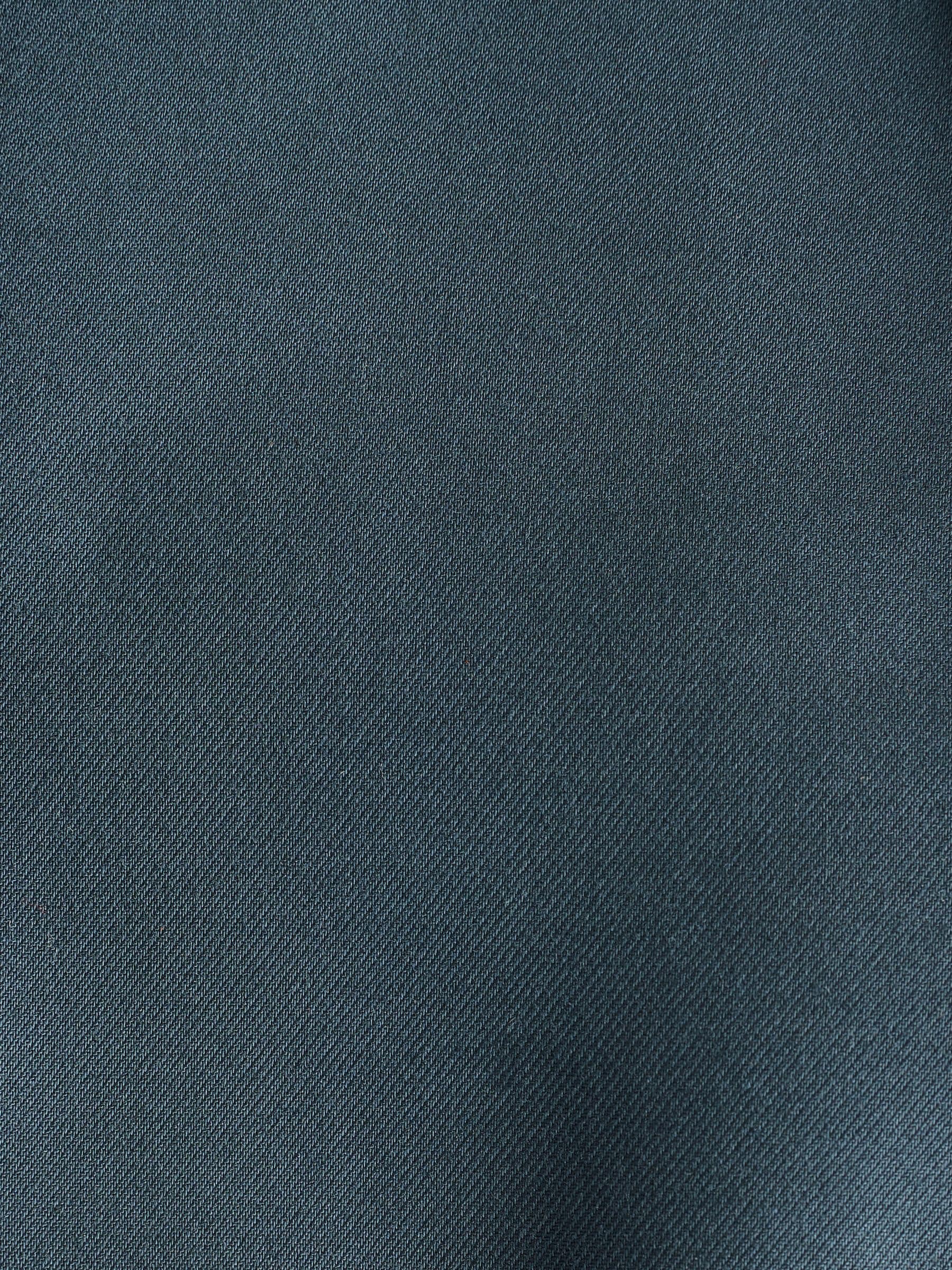 Blauwgroen - Slim Fit getrimd satijnen rand smoking jasje