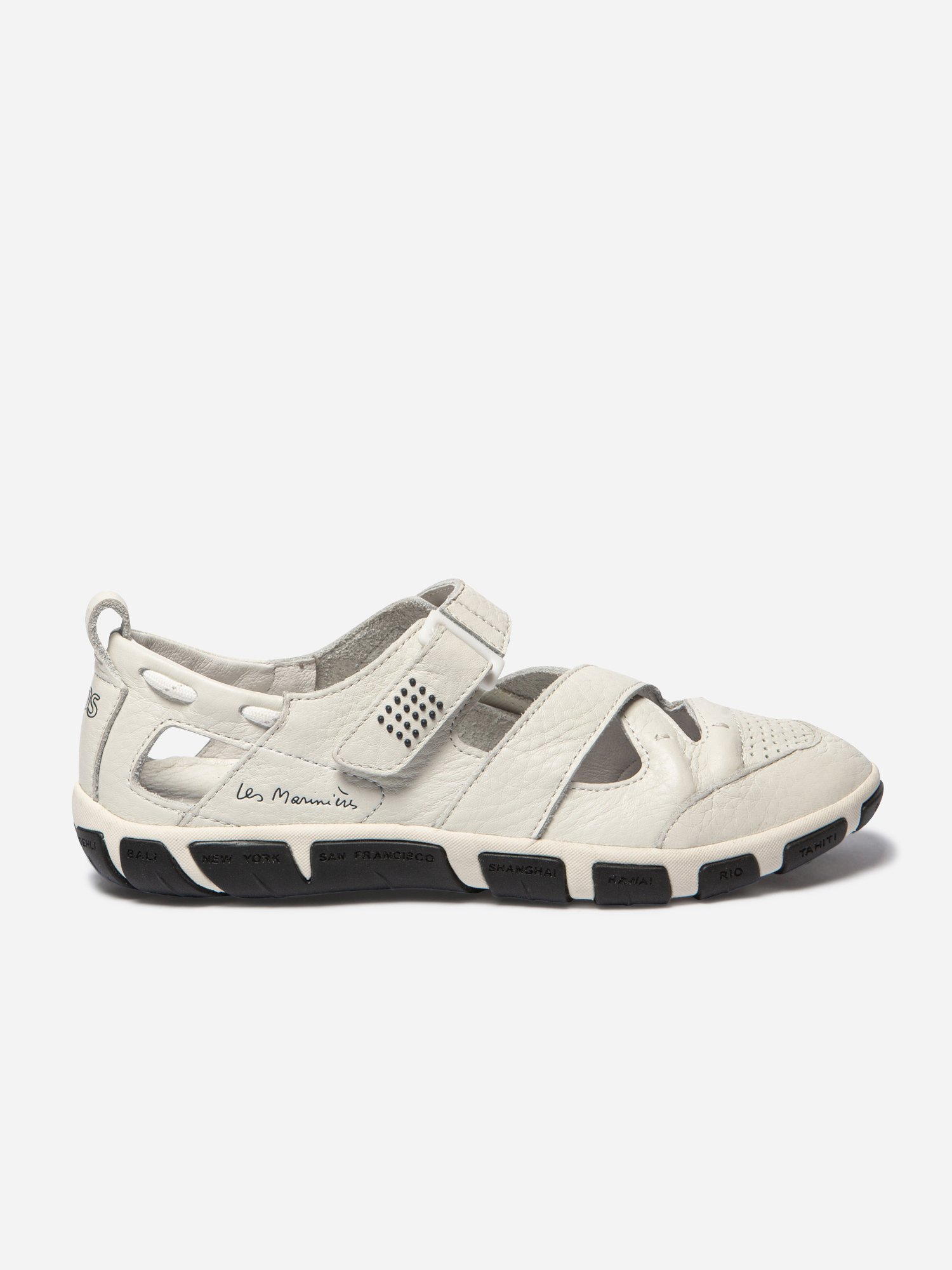 Baskets Femme Ouvertes Scratch Blanc