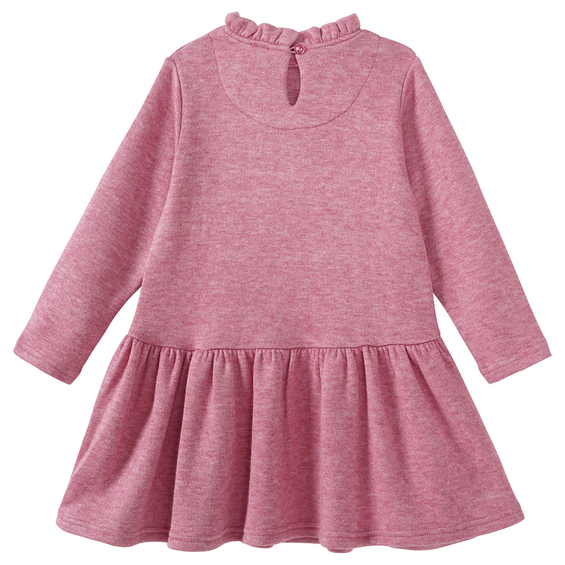 Topolino Mädchen Kleid mit Volant dunkelrosa