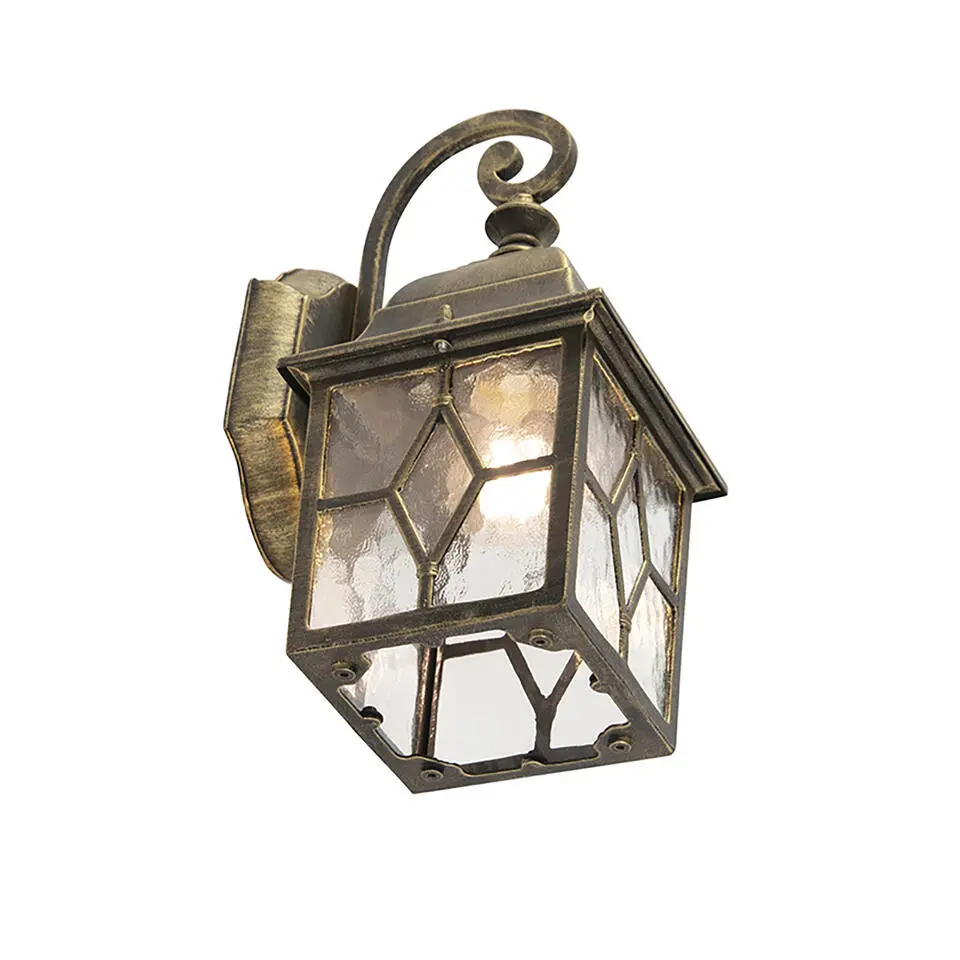 Qazqa wandlampen buiten london bruin e27