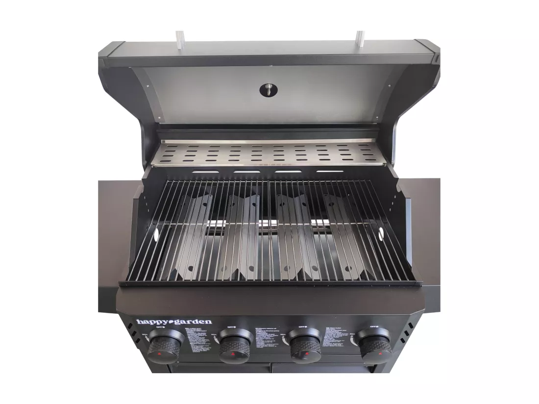 Barbecue au gaz IZALCO - 4 brûleurs 10kW - HAPPY GARDEN