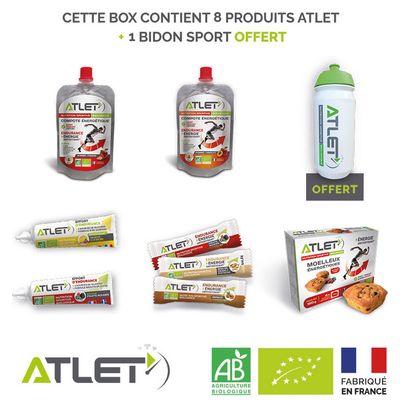 Box ATLET (8 Produits  1 Bidon biodégradable offert   1 BON DE REDUCTION)