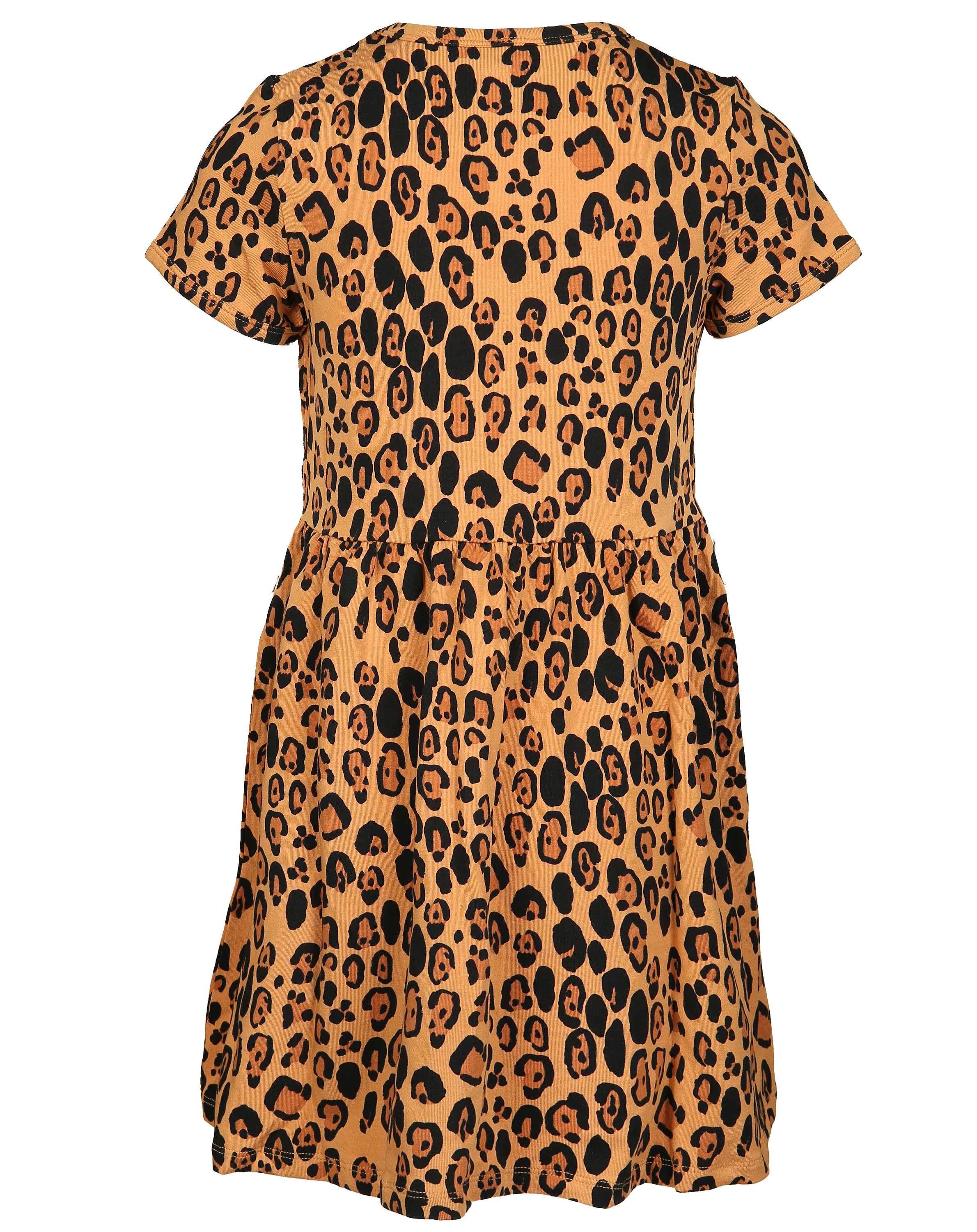 Kurzarm-Kleid LEOPARD in beige