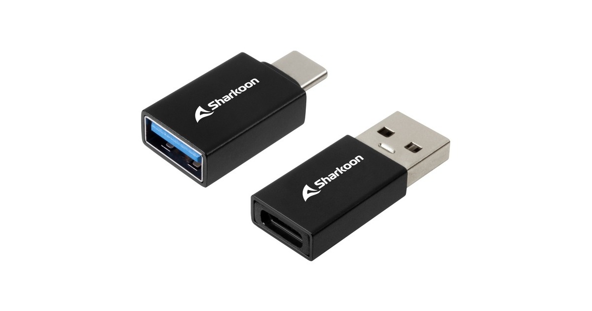SharkoonOfficePal USB-C Adapters  (Zwart)
