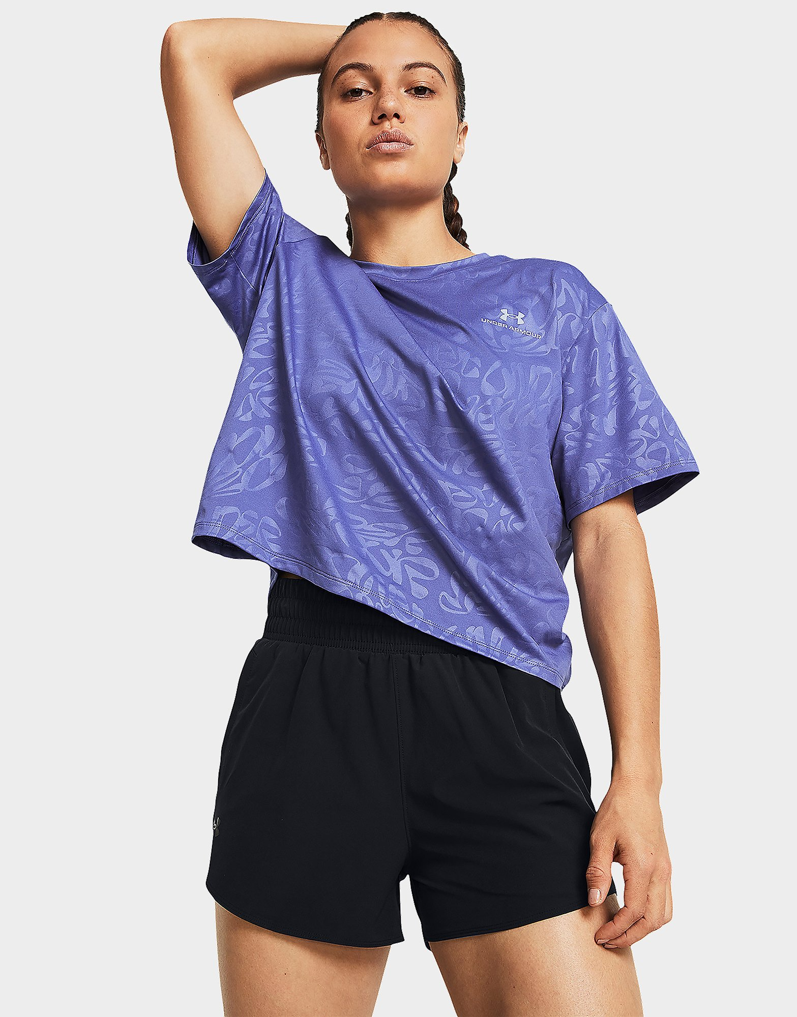 Under Armour Short-Sleeves Vanish Energy Emboss Crop SS