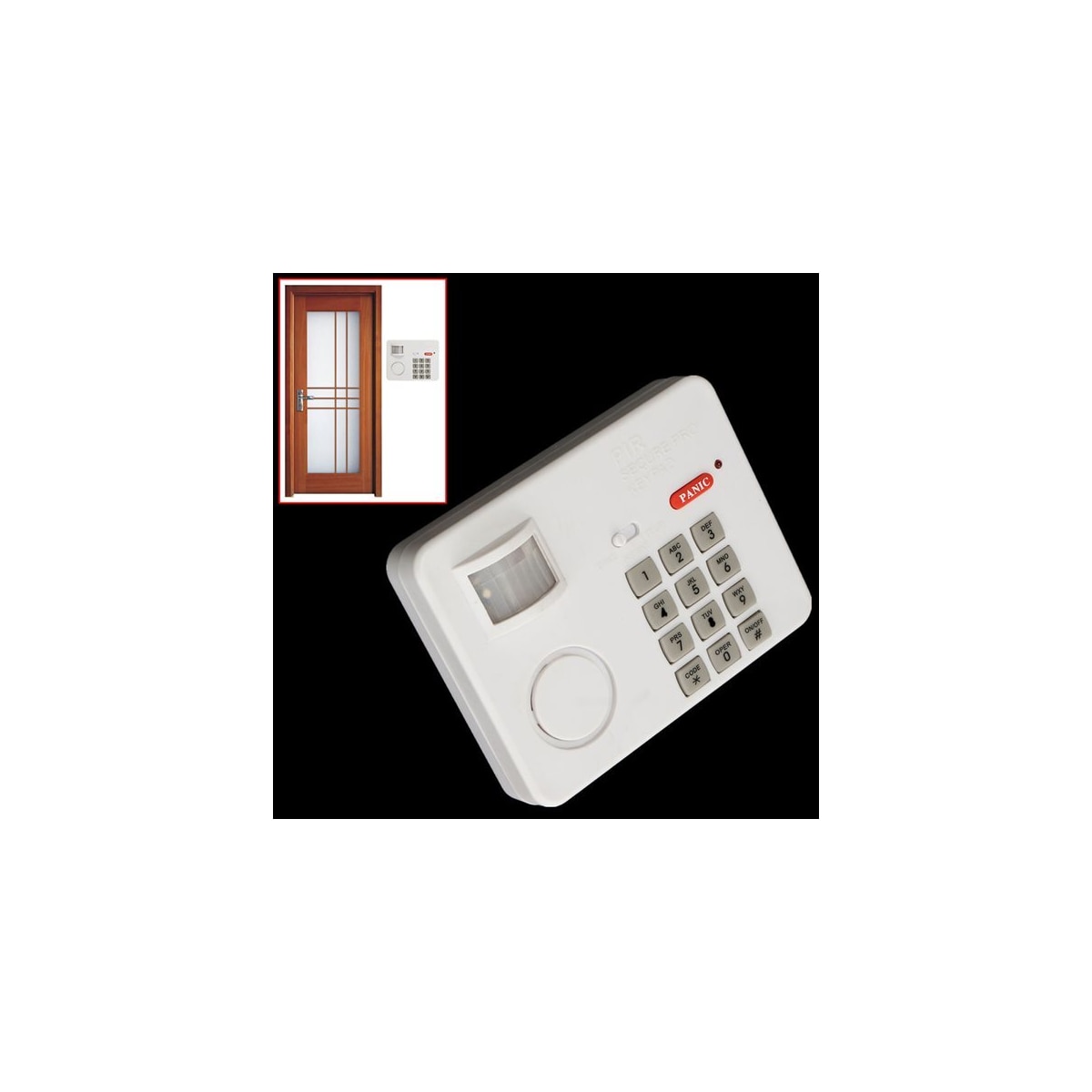Hjemalarm med IR-sensor & kodelås