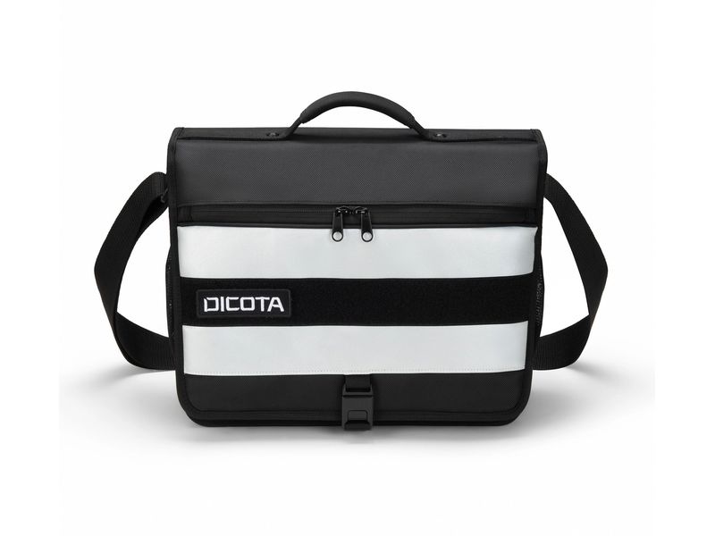 DICOTA Rucksack Hi-Vis 24 l – Schwarz Maximale Sichtbarkeit und Arbeitssicherheit für den Outdoor-Einsatz