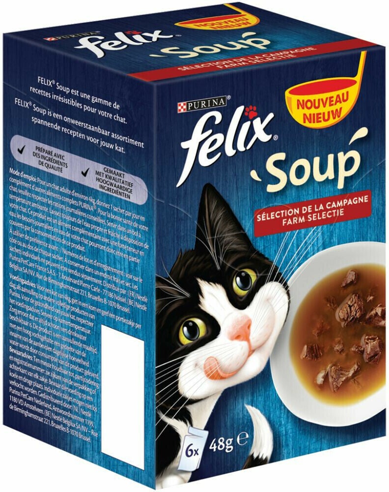 Felix Soup countryside selectie maxipack 48 g 6 stuks