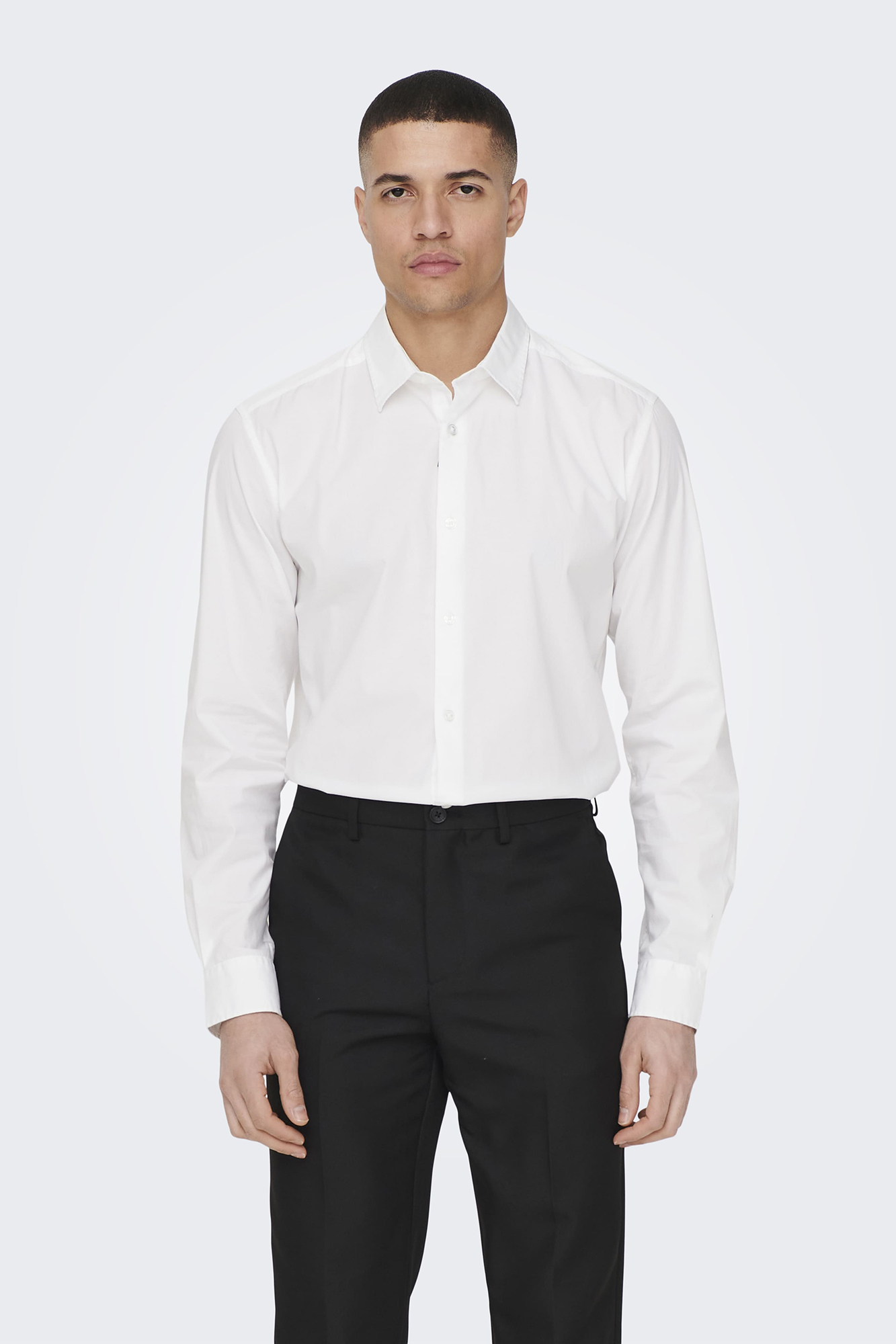 Camisa Oxford de manga comprida