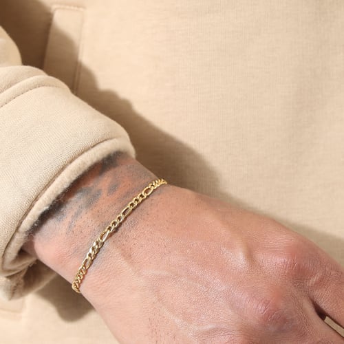 Bracelet Maille Figaro 3.5mm Doré