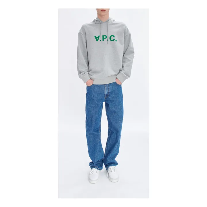 A.P.C. Hoodie Milo Coton Bio | Gris chiné