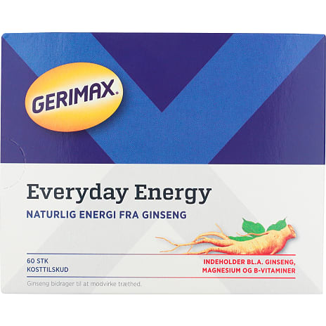 Ginseng, magnesium og B-vitaminer