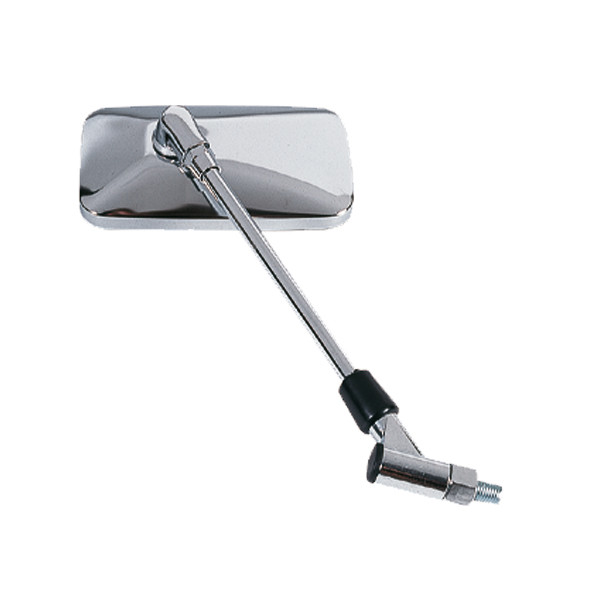 Dafy Moto - Retro Rectangulaire Chromé Droit Chrome