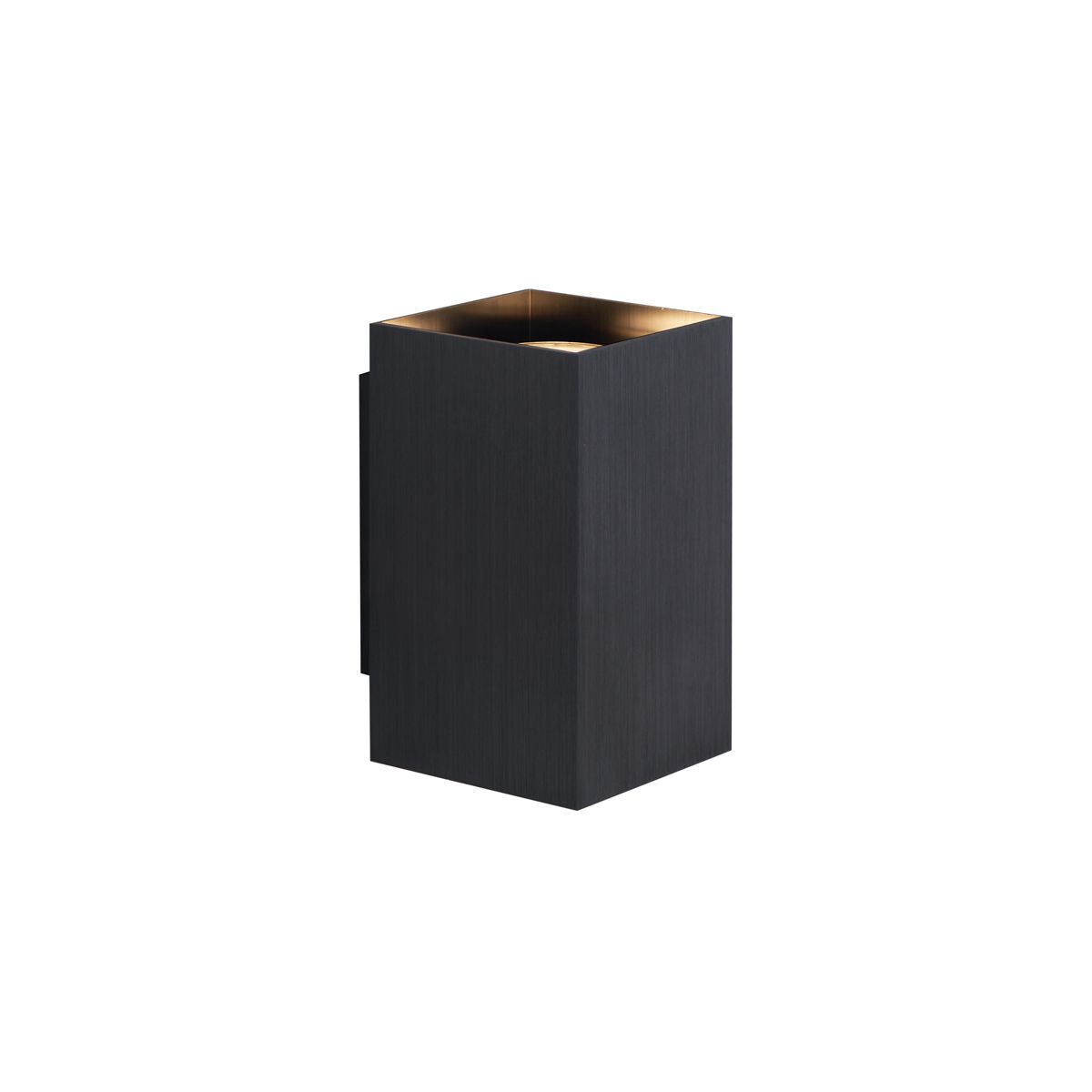 Moderne wandlamp gunmetal vierkant 2-lichts GU10 50mm - Sandy