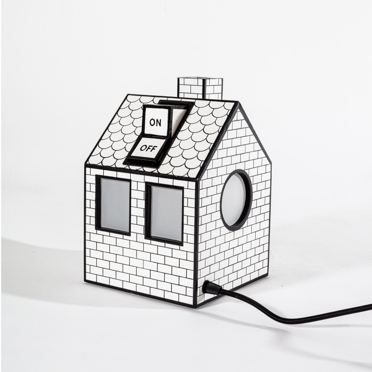 Seletti On-Off tafellamp zwart/wit