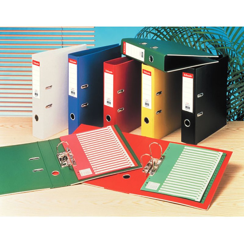 Classeur à levier cartonné Esselte A4 - Dos 7,5 cm noir