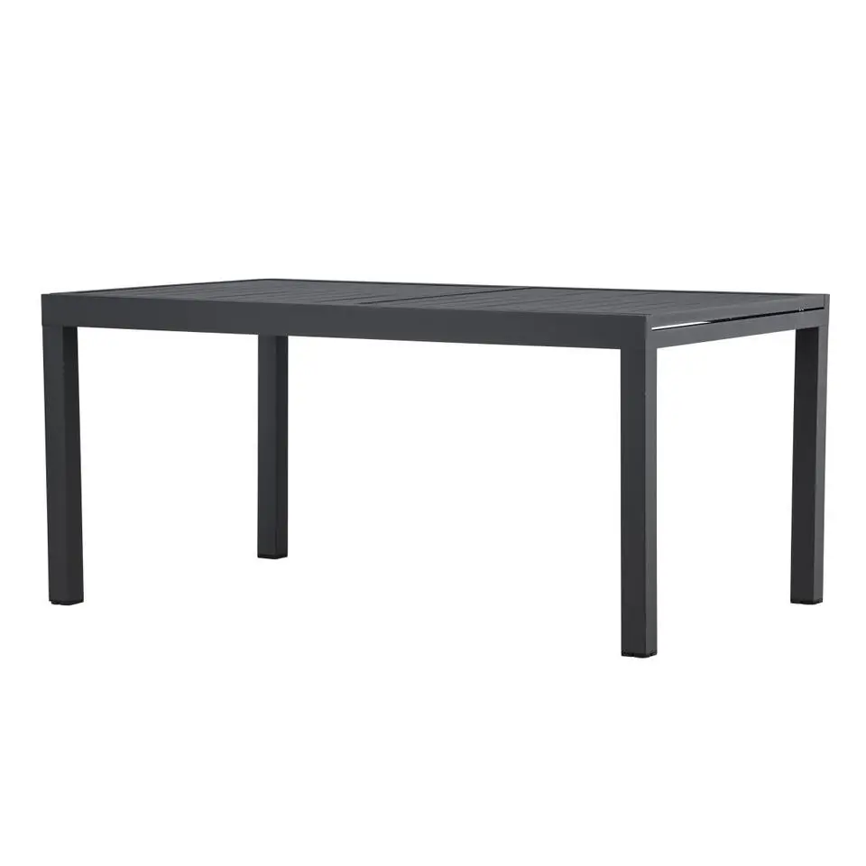 Svea - Pavel tuintafel uitschuifbaar - 160/240 x 100x75 cm - zwart