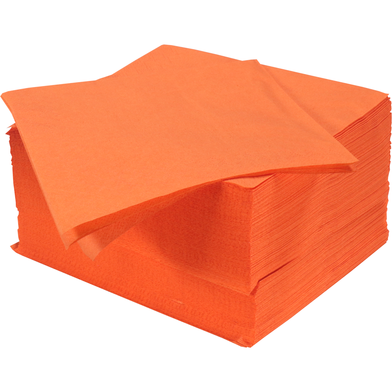 Servet, 1/4 vouw, 2-laags, 33x33cm, cellulose, oranje