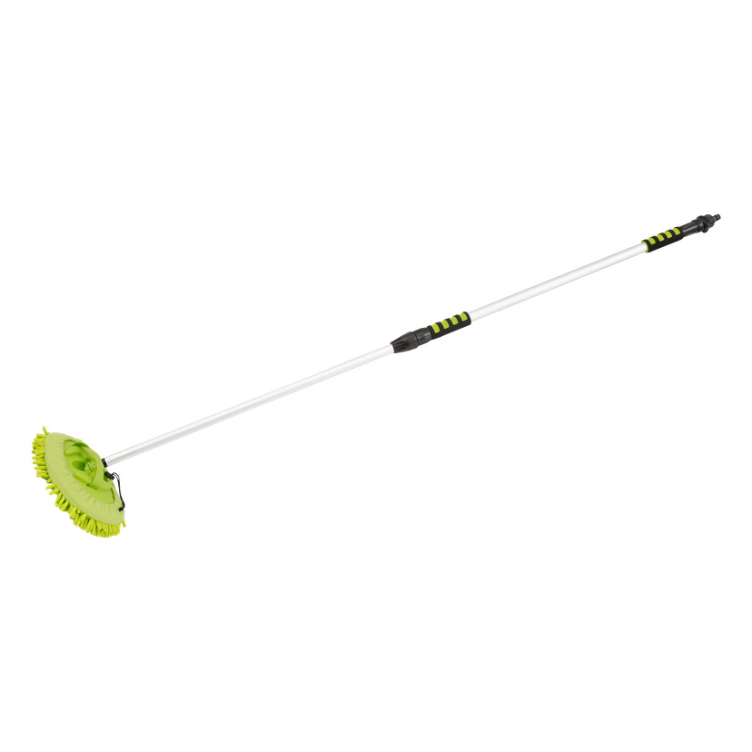 Teleskopisk vaskebørste med mikrofiberklut 100-165 cm