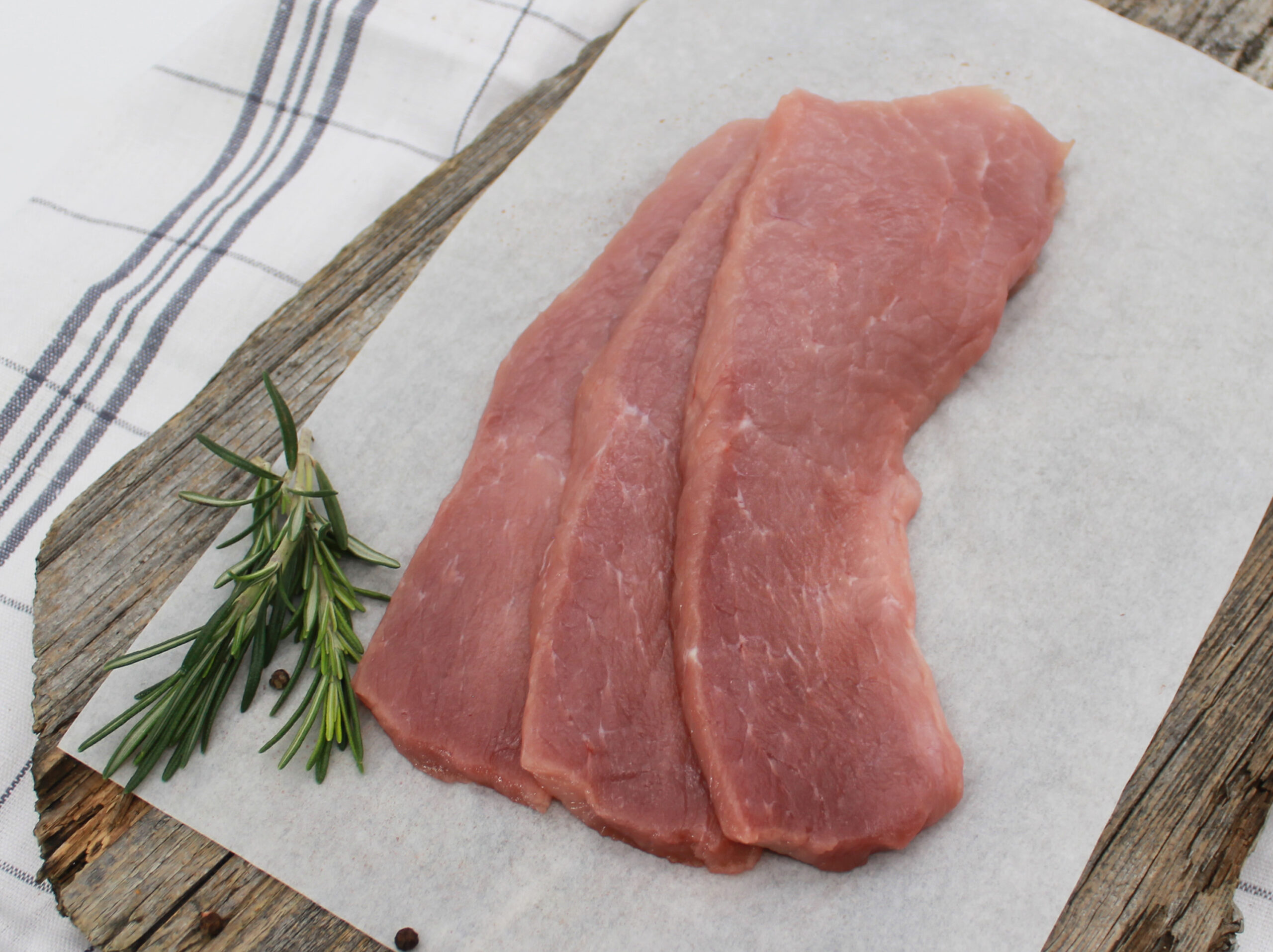 Schweineschnitzel aus der Oberschale (3 Stück)