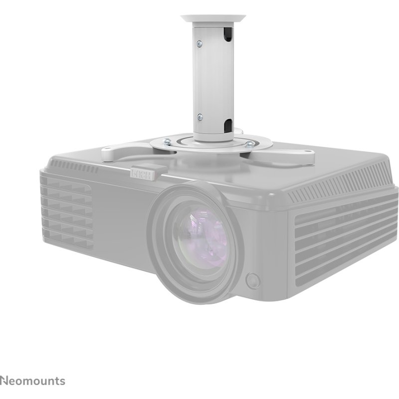 Neomounts BEAMER-C80WHITE Support de plafond pour vidéoprojecteur - h13-20 cm - orientable