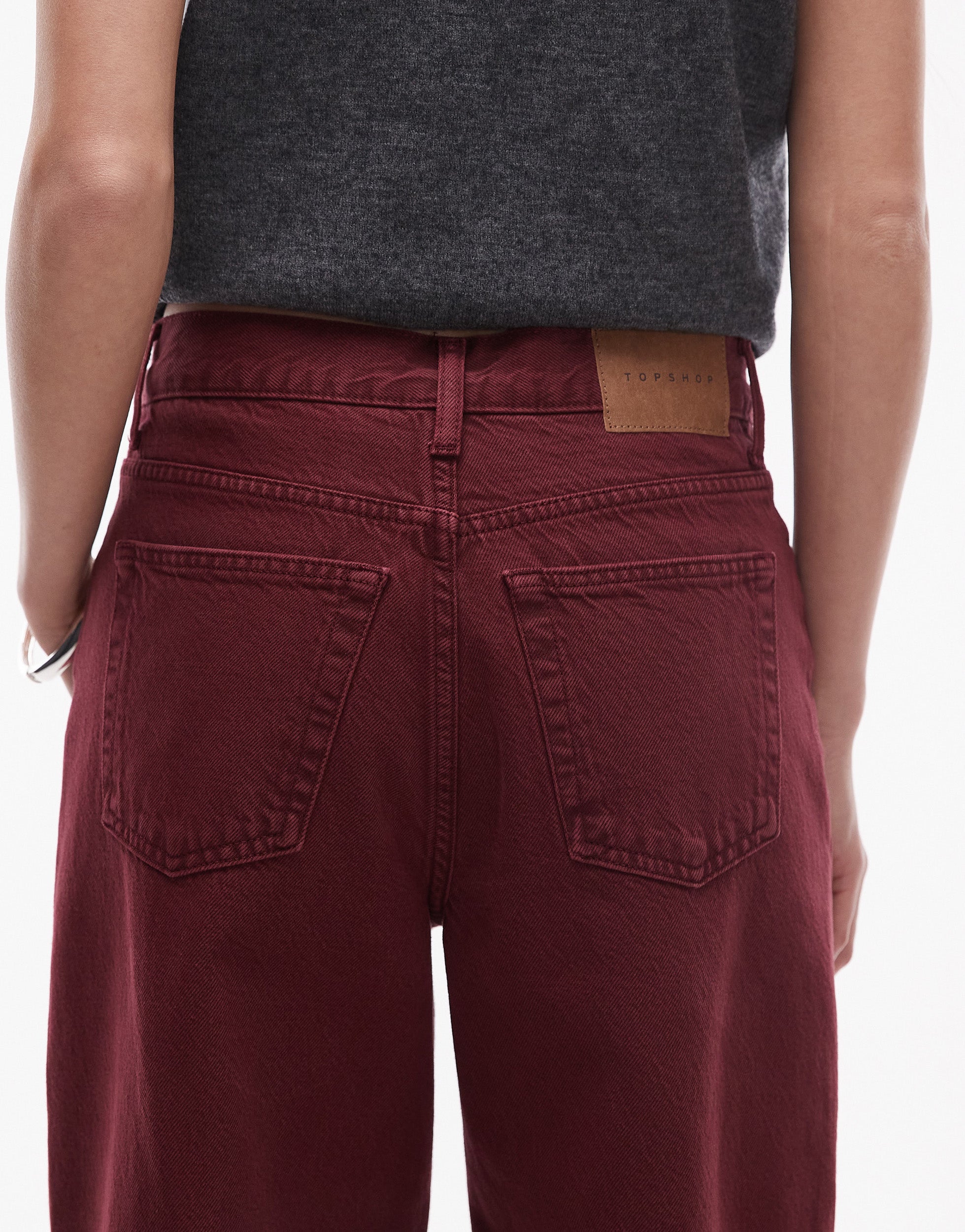 TOPSHOP Mid waist Wide leg fit Jeans