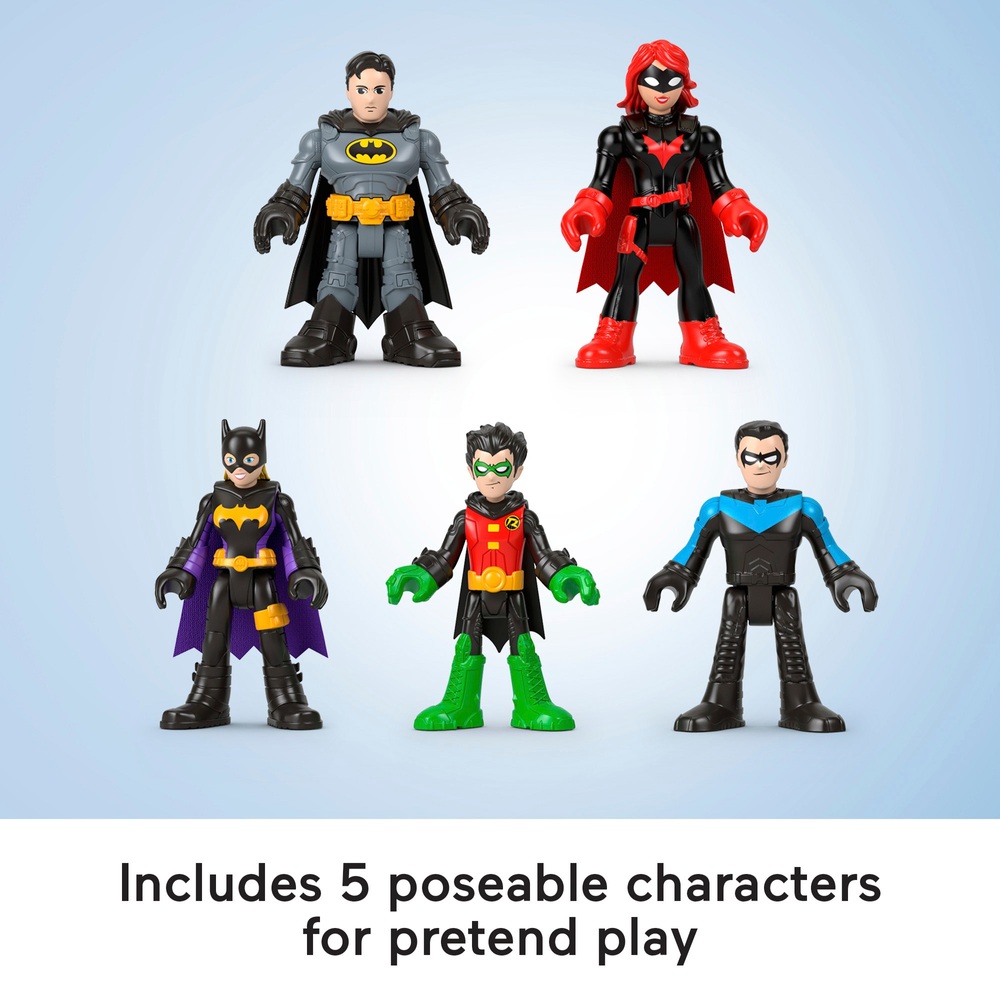 Imaginext DC Super Friends Batman's Bat Family Figuren 5er-Pack