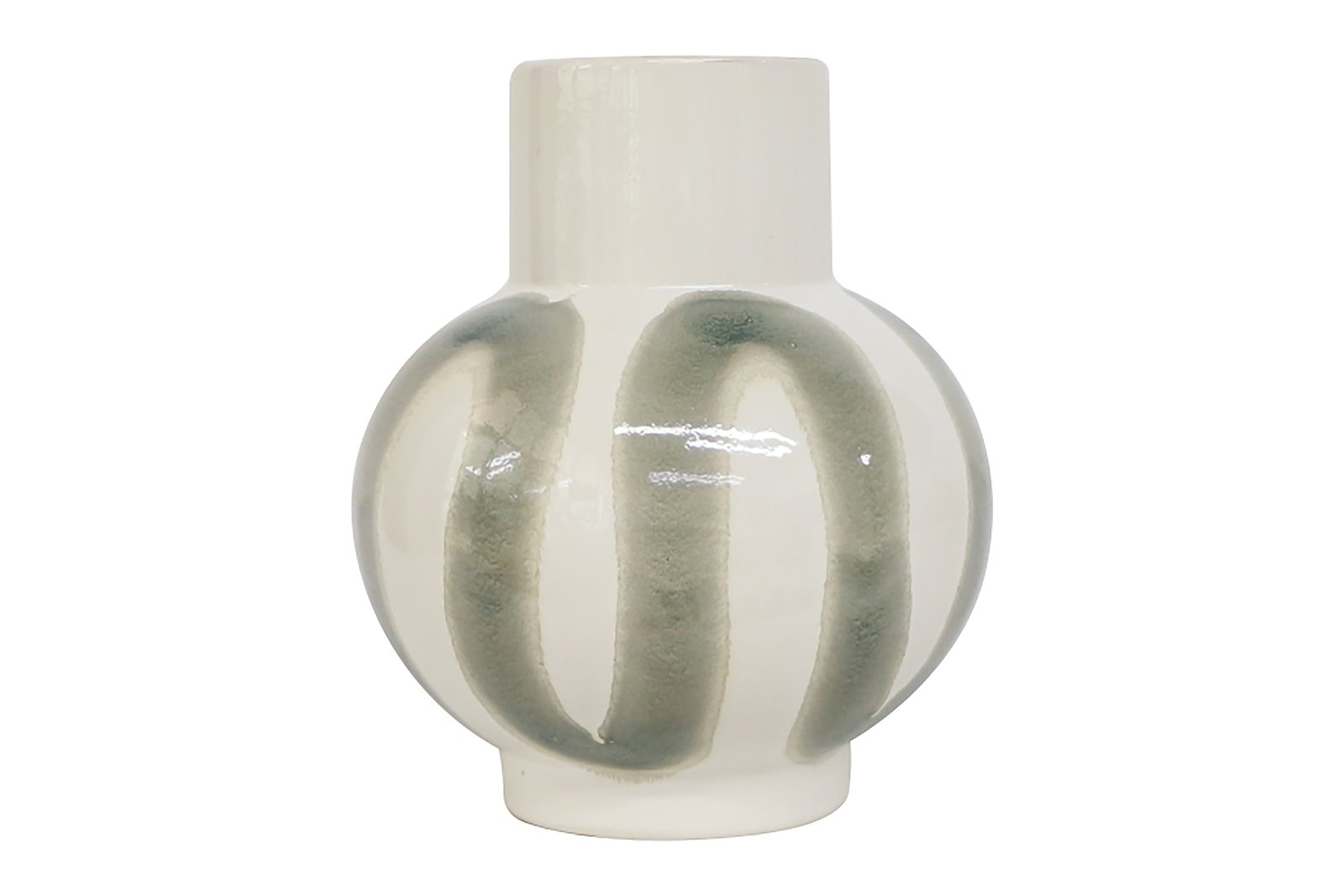 Tindra vase Offwhite og grå Ø26,5 H31,5 cm