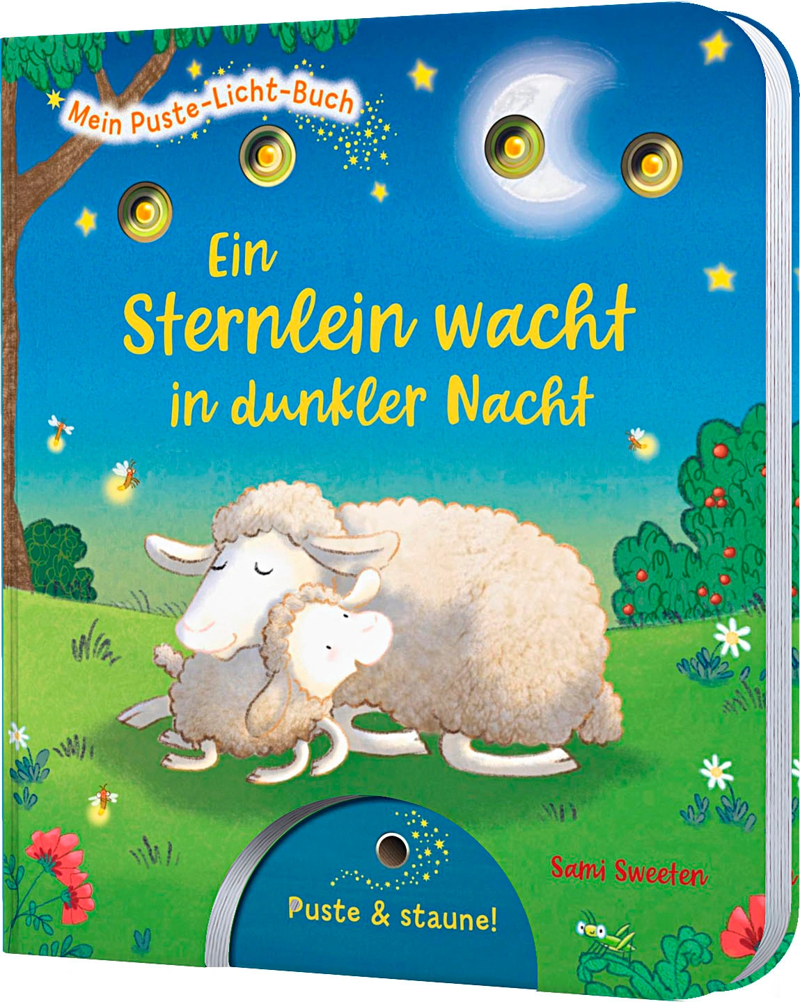 Mein Puste-Licht-Buch: Ein Sternlein wacht in dunkler Nacht