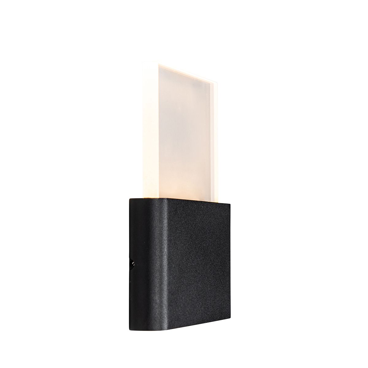 Buiten wandlamp zwart incl. LED met huisnummers IP54 - Kandi