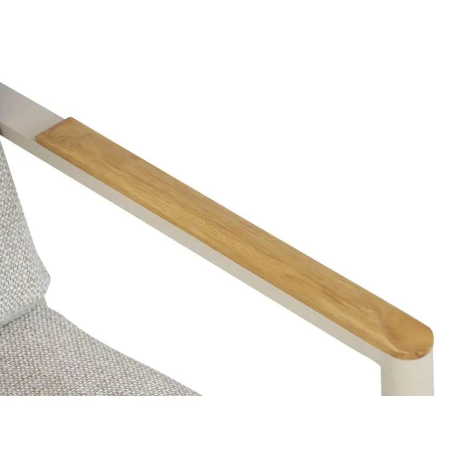 Tuinset 4 personen 125 cm Aluminium/rope Taupe Coco Sevilla/Ancona