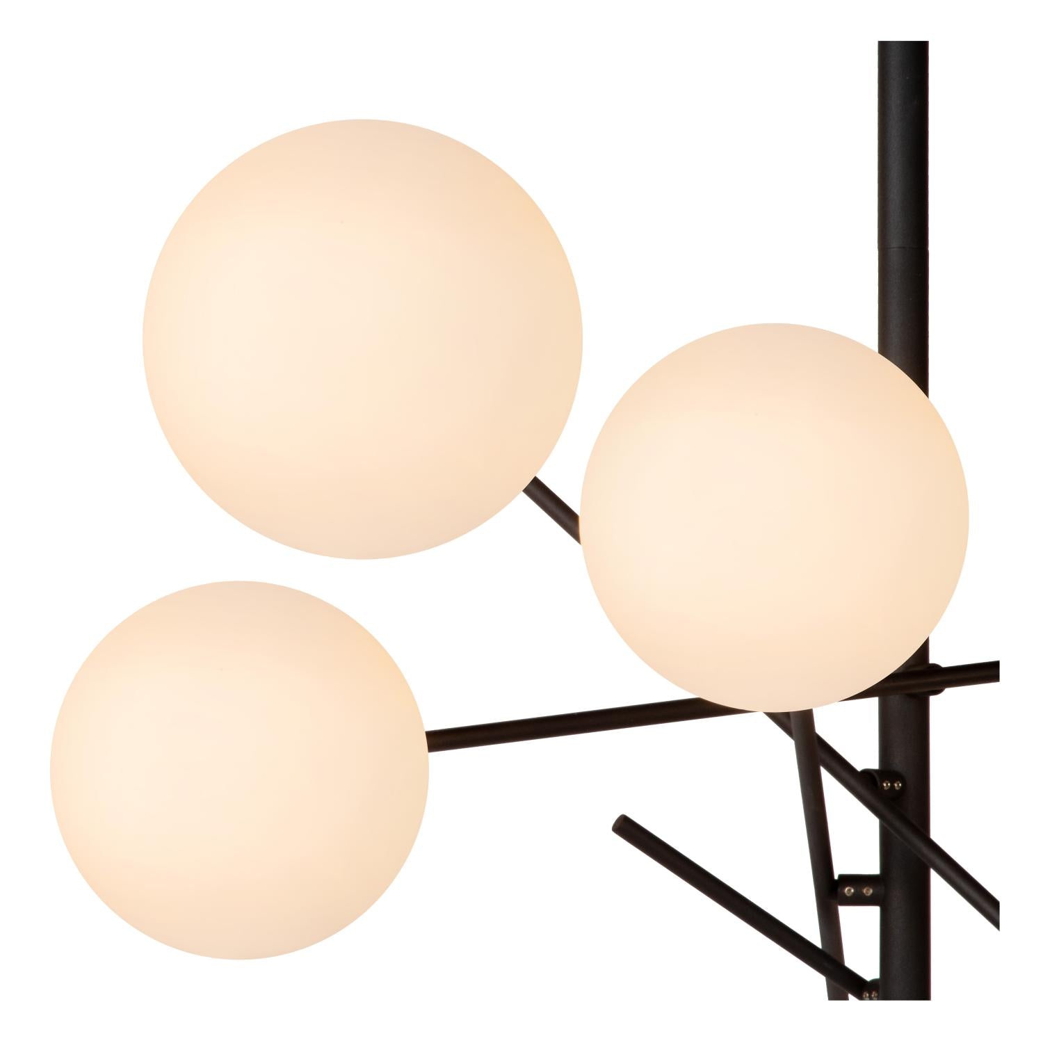 Alara 6 cluster hanglamp zwart