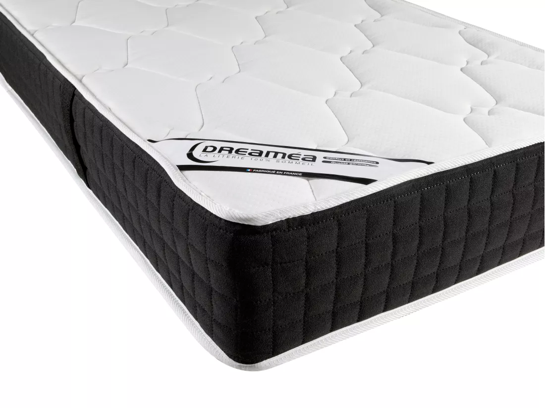 Lit électrique de relaxation tout plots + matelas ressorts ensachés et mémoire forme - 2 x 80 x 200 cm - Chêne - PHANES de YSMÉE