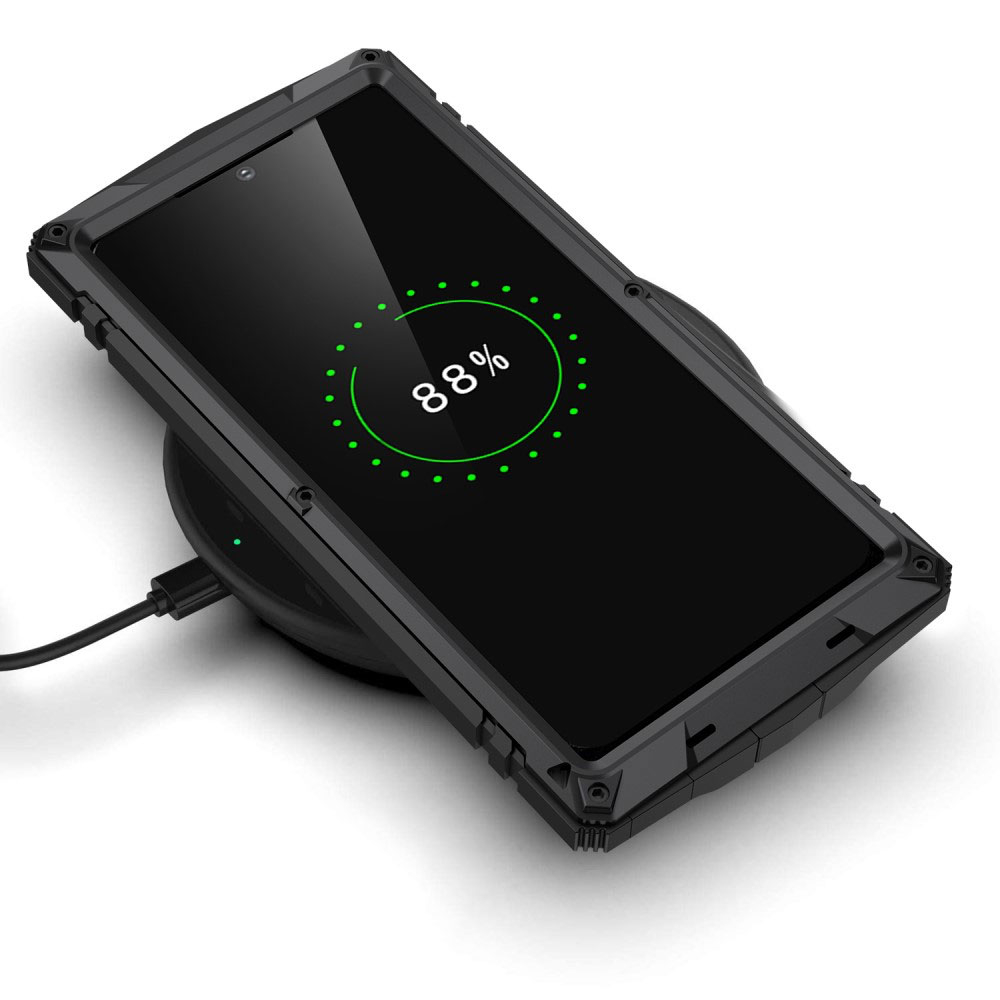 Samsung Galaxy S23 Ultra 5G Hybrid Hardcase Hülle   Kickstand Aufsteller - Schwarz