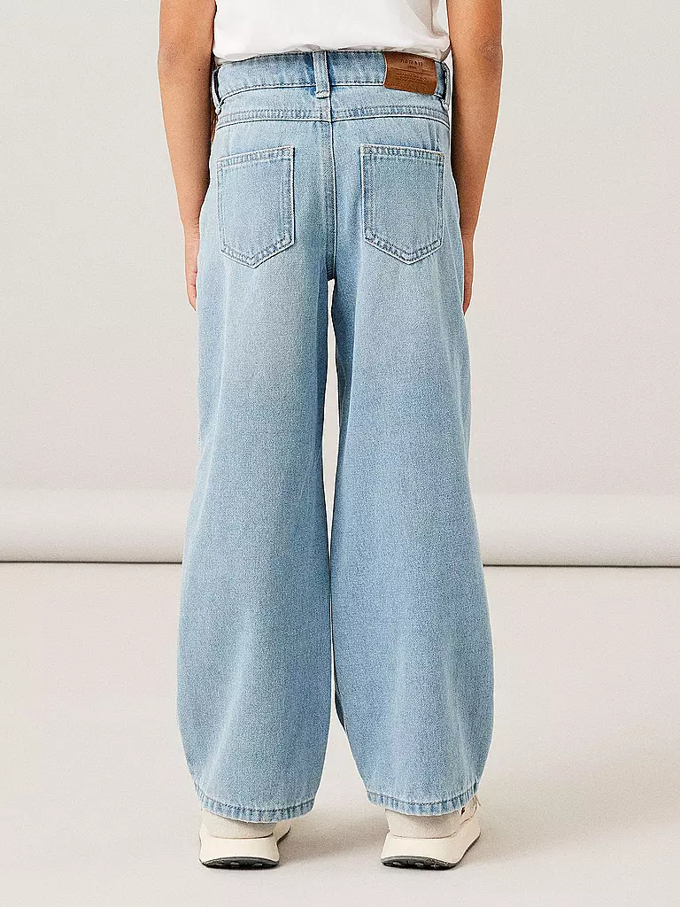NAME IT Mädchen Highwaist Jeans Wide Leg NKFROSE  hellblau