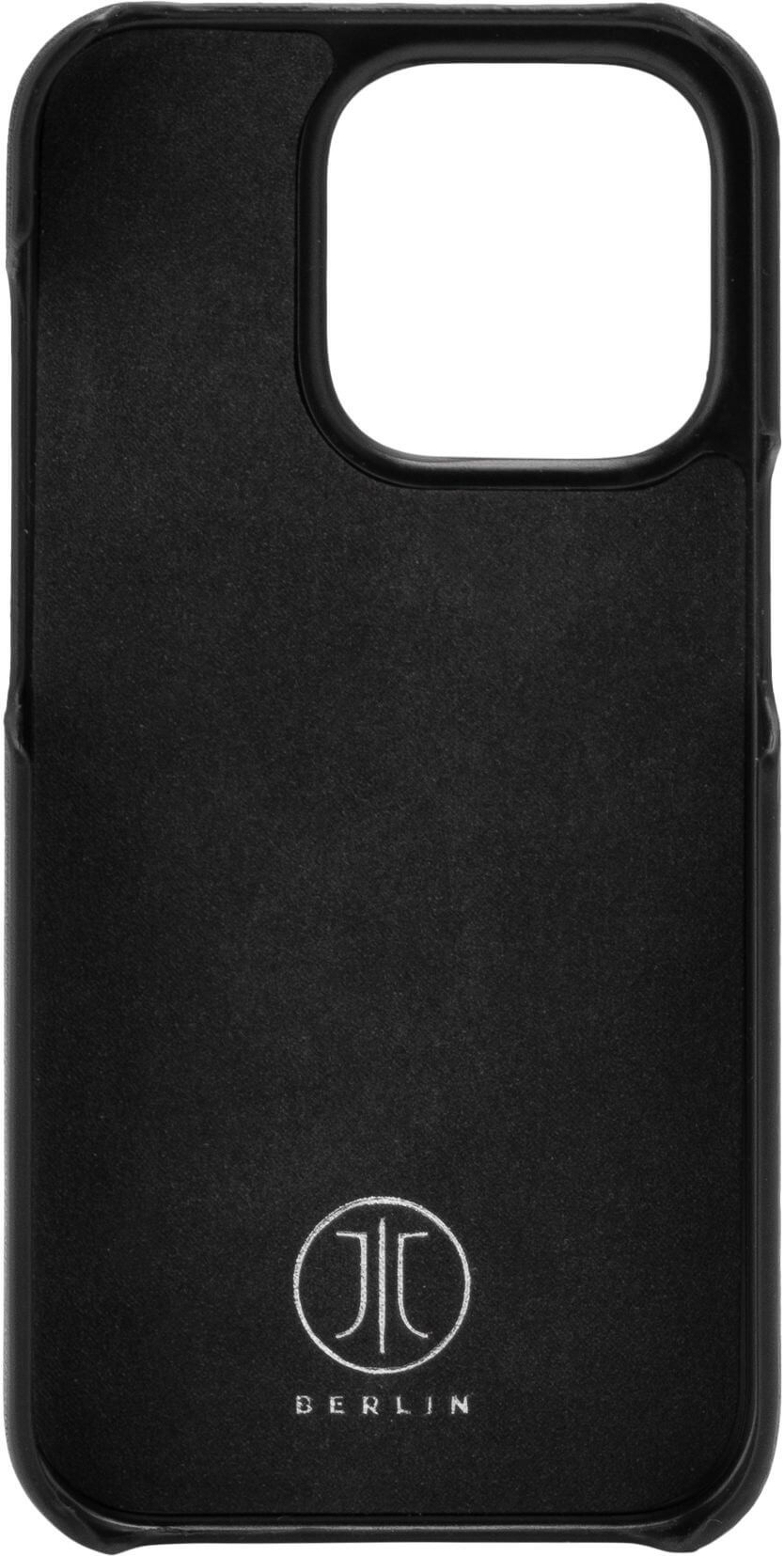 iPhone 16 Pro Max Echtleder Backcase Hülle Kreuzberg (11069) - Schwarz