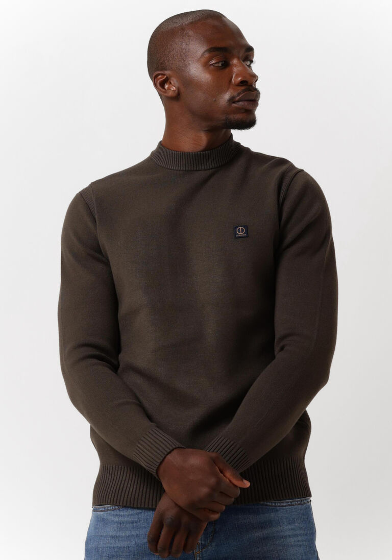 DSTREZZED zwarte dstrezzed trui mock neck techno knit