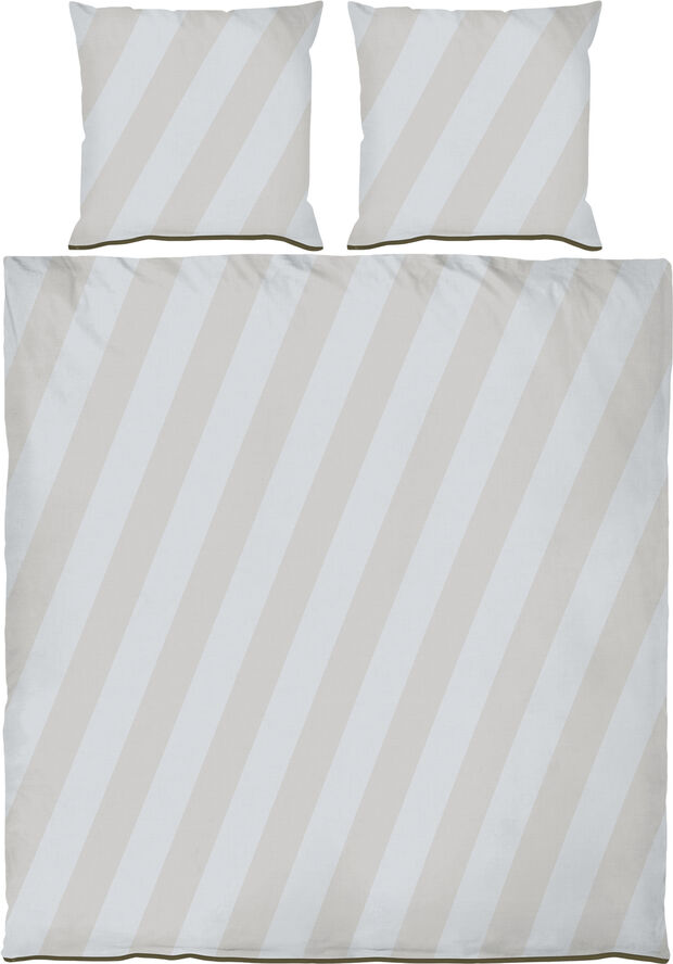 Mette Ditmer DIAGONAL bed set Light grey , sand