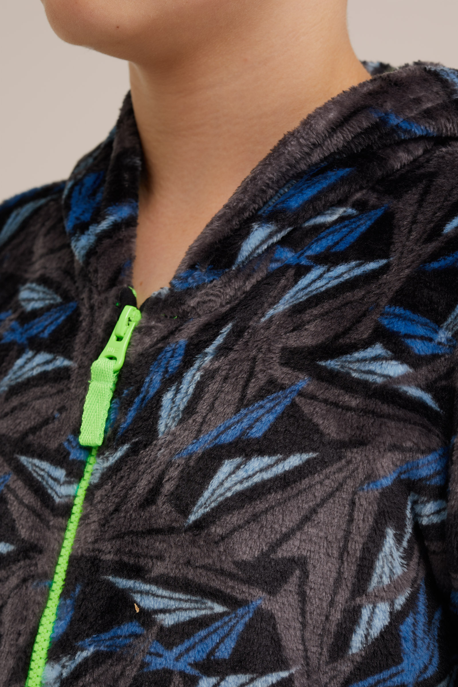 Jongens onesie met dessin WE Fashion Zwart