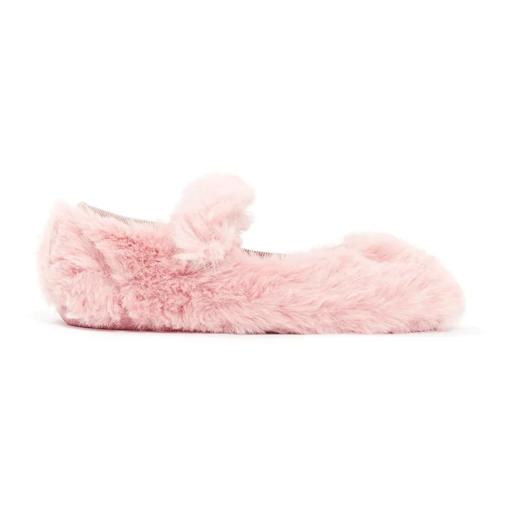 Bonton Chaussons Façon Fourrure Mia | Rose
