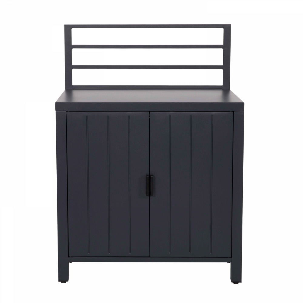 Meuble double porte/plan de travail pour cuisine extérieure