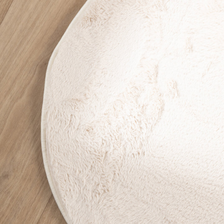 Zacht laagpolig vloerkleed - Cozy Ripple Creme
