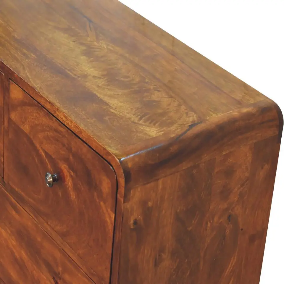 Artisan Furniture Massief Houten Gebogen Eiken Kist