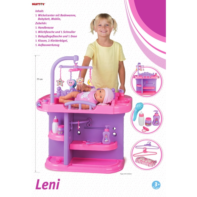 Besttoy - Wickelcenter für Puppen - rosa