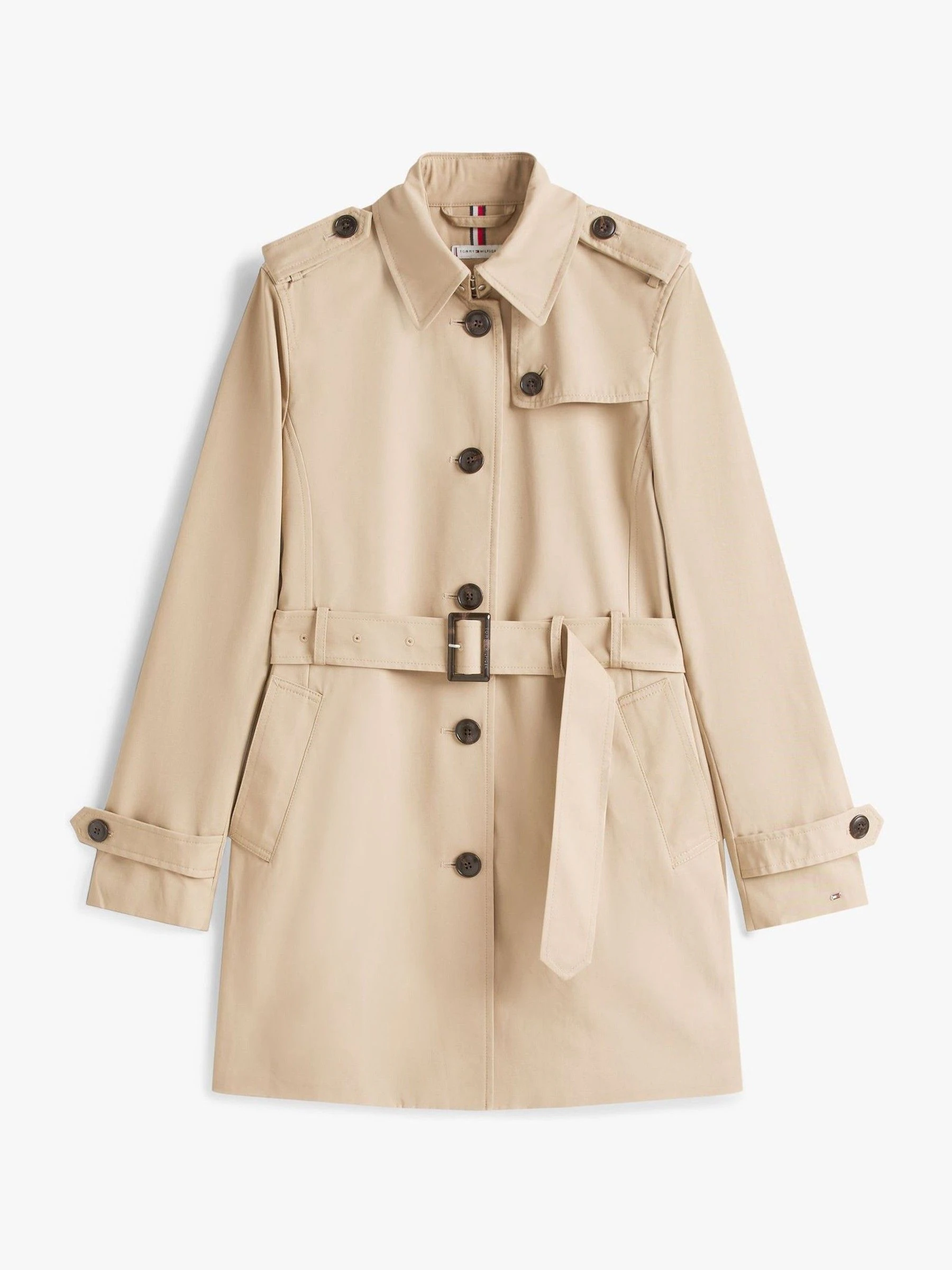 Tommy Hilfiger - Klassieke trenchcoat met korte overslag