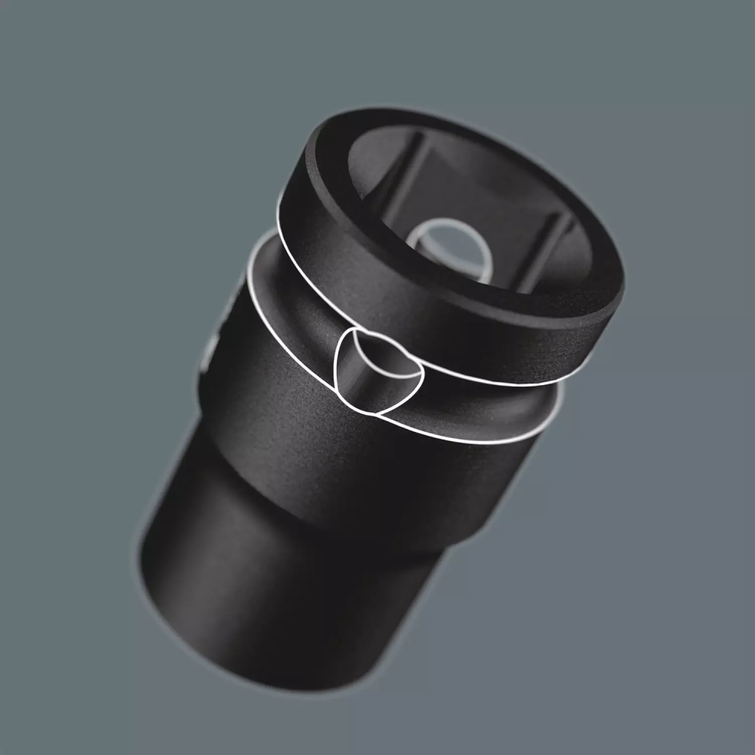Wera 05005452001 9-delig 9608 Dop-magneetstrip B Impaktor inch 1 doppenset incl. houder