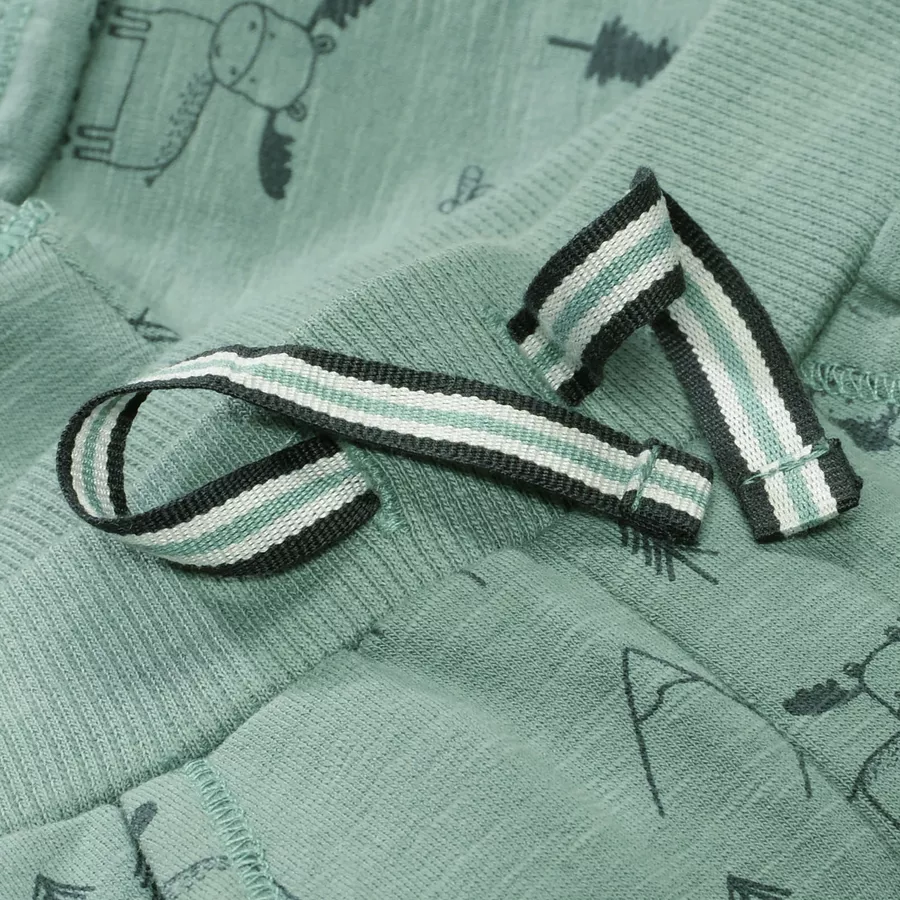STACCATO Leggings pale green gemustert