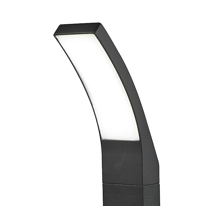 Potelet Gambell LED intégrée 800lm 8.5W IP44 GoodHome gris anthracite