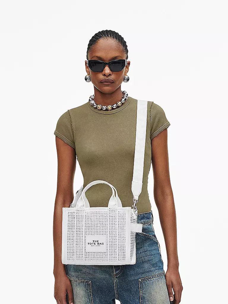 MARC JACOBS Tote Bag THE SMALL TOTE weiss