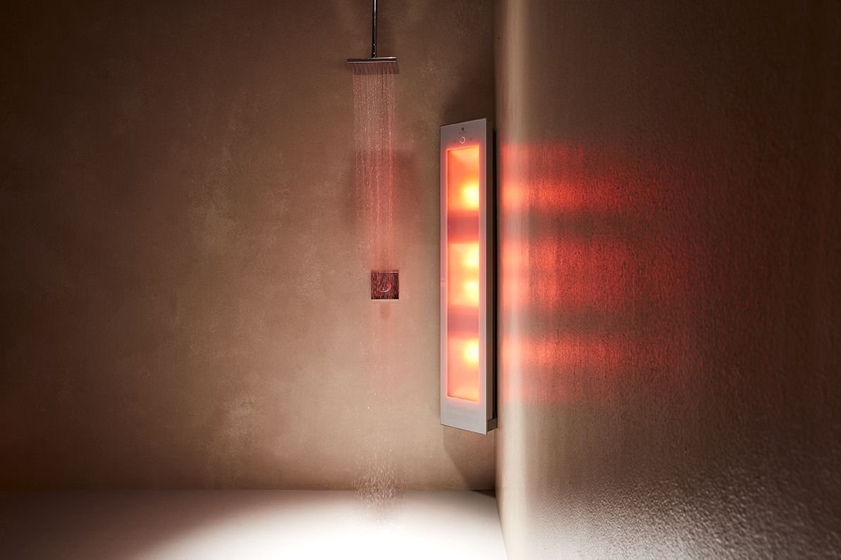 Sunshower Combi opbouw infrarood en UV lamp 145x30x20cm white